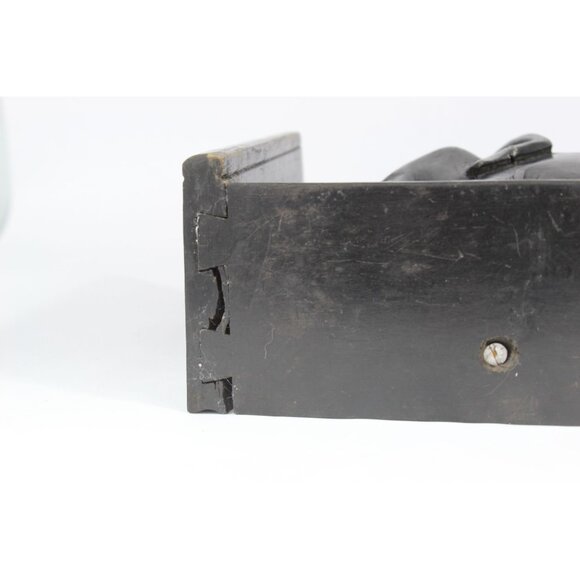 Hand Carved Wooden Elephant Bookends, Vintage Wood Book Ends, Carved Elephant De - Picture 10 of 13